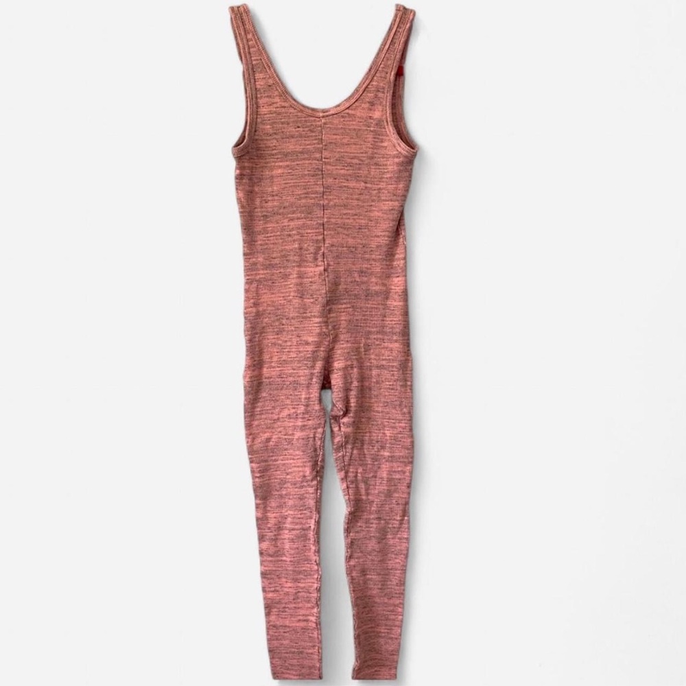 Coquette Balletcore Space Dye Ribbed Knit Bodysuit